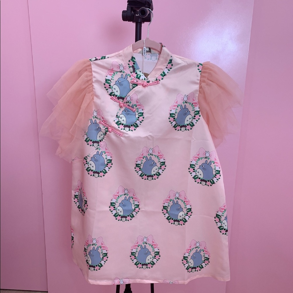 Totoro Print Dress